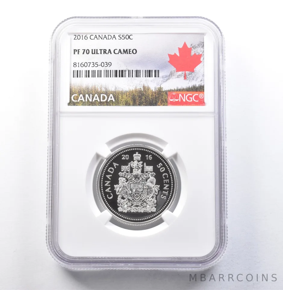 2016 Canada 50 Cents Silver PF70 UCAM NGC *5896