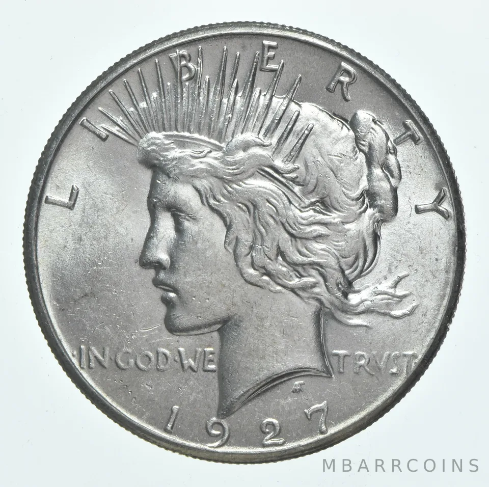 1927 Peace Silver Dollar a6191