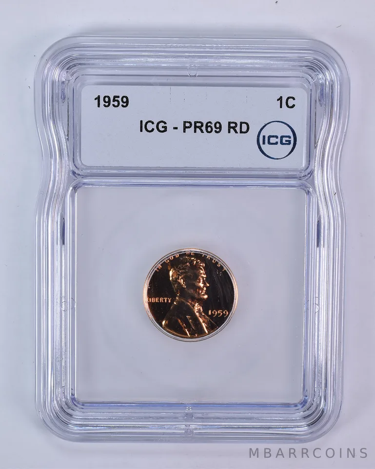 1959 Lincoln Memorial Cent PR69 RD ICG