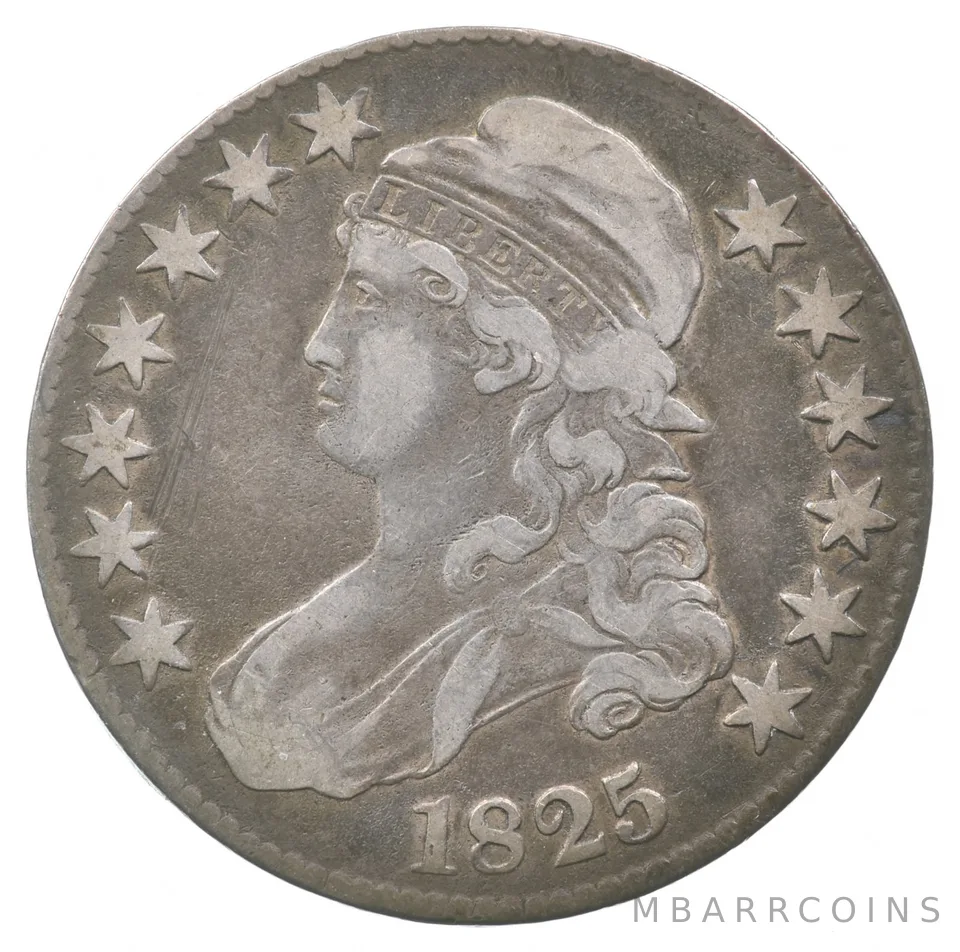 1825 Capped Bust Lettered Edge Half Dollar a7110