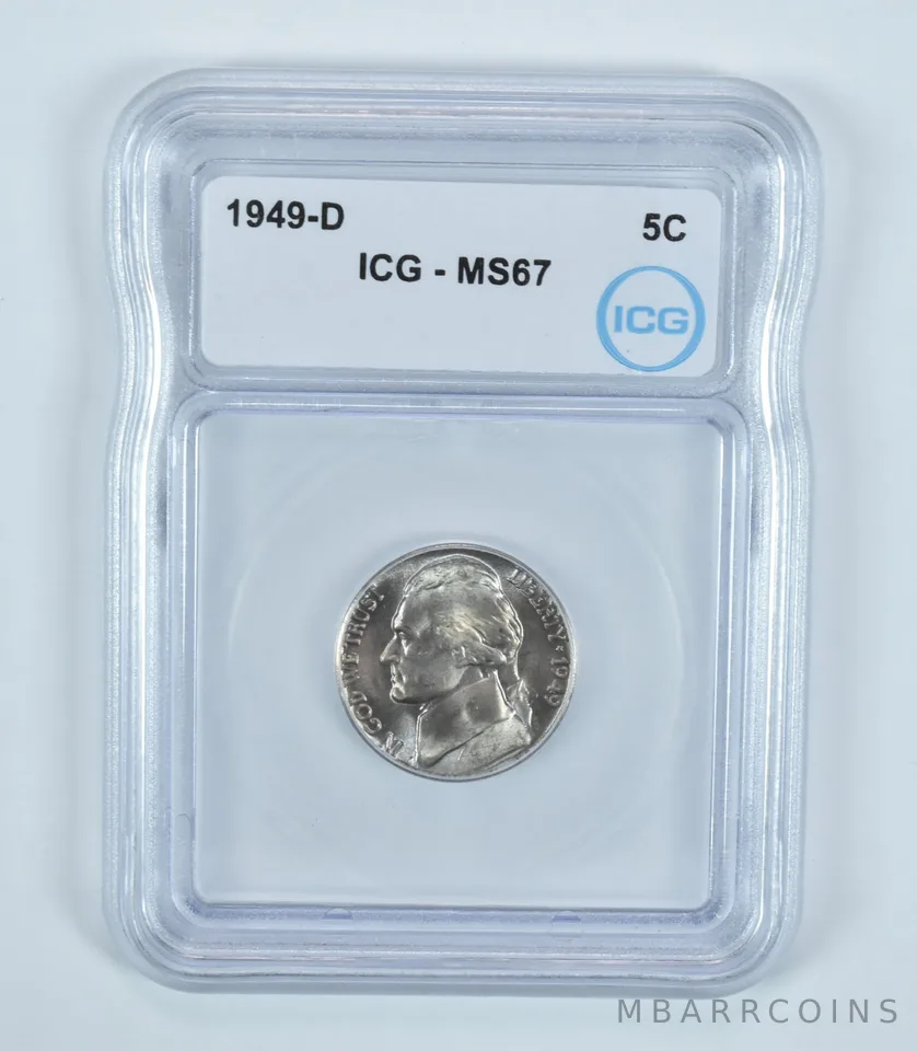 1949-D Jefferson Nickel MS67 ICG