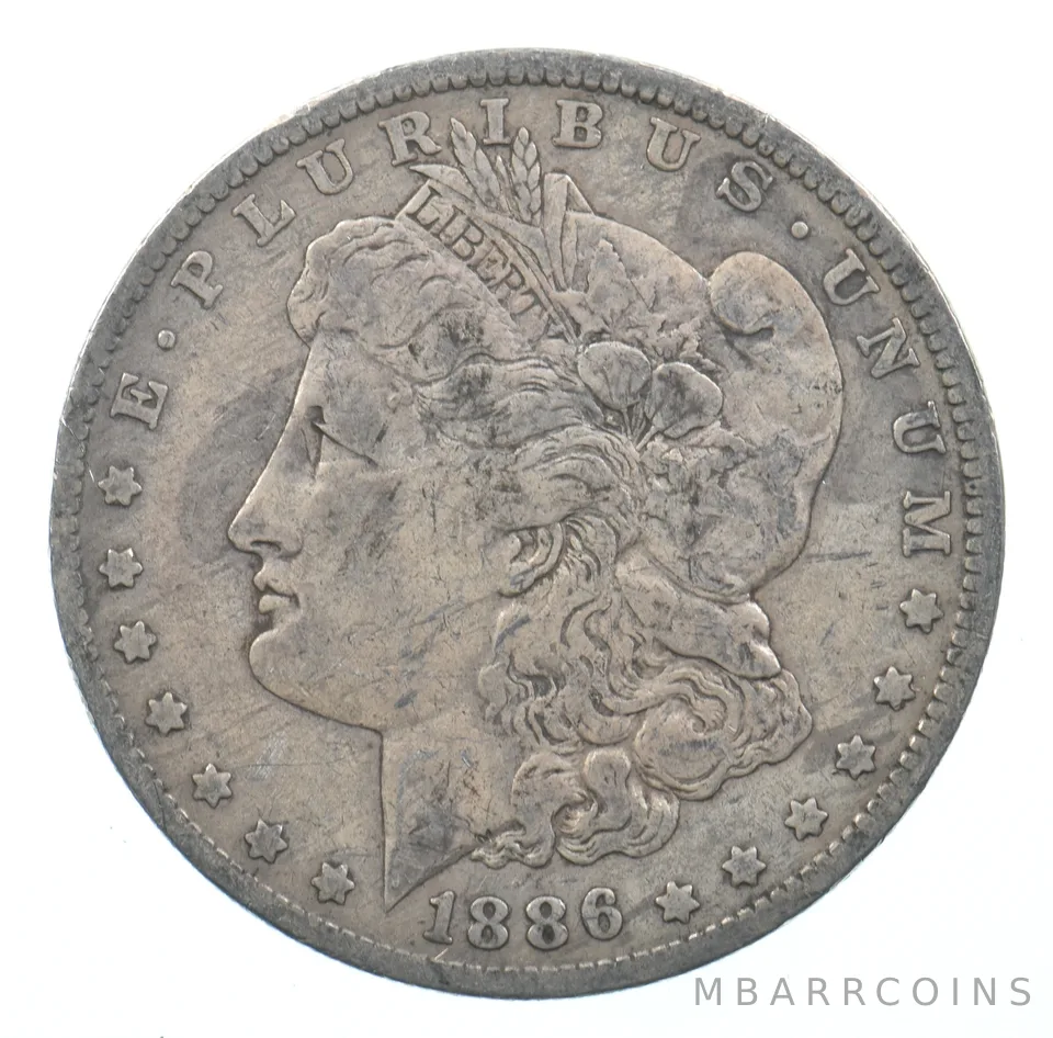 Early - 1886-O Morgan Silver Dollar - 90% US Coin *524