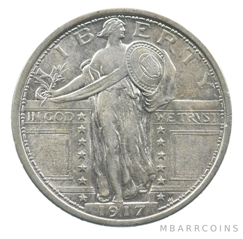 1917 Standing Liberty Quarter Type 1 a9085