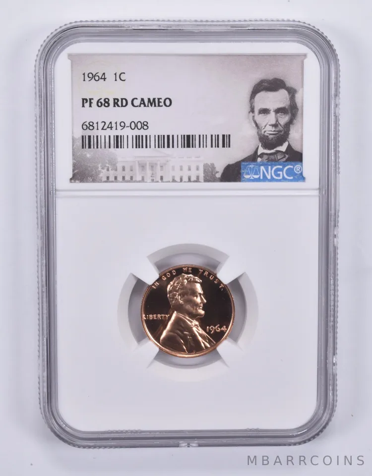 1964 Lincoln Memorial Cent PF68 RD Cameo NGC Special Label