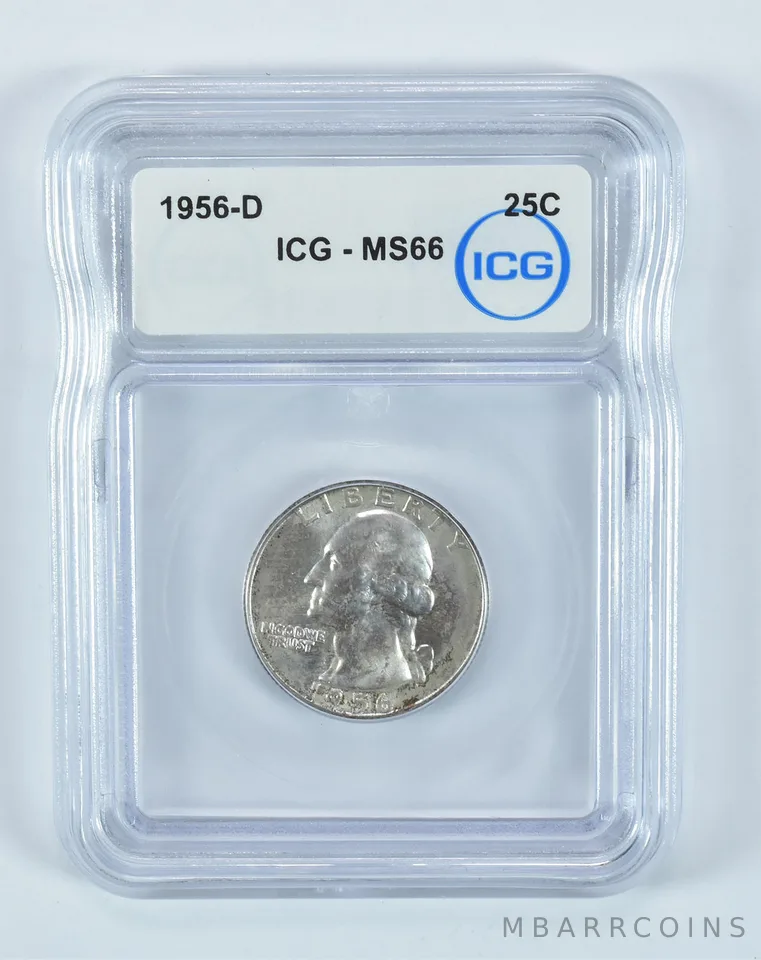 1956-D Washington Quarter MS66 ICG