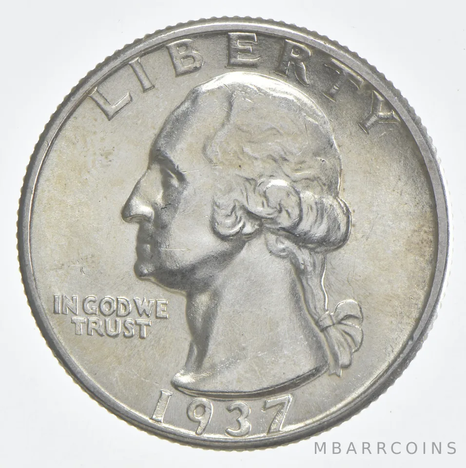 1937 (P) BU Washington Quarter Silver