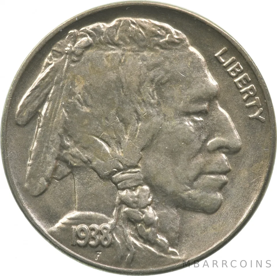 1938-D Indian Head Buffalo Nickel a3218