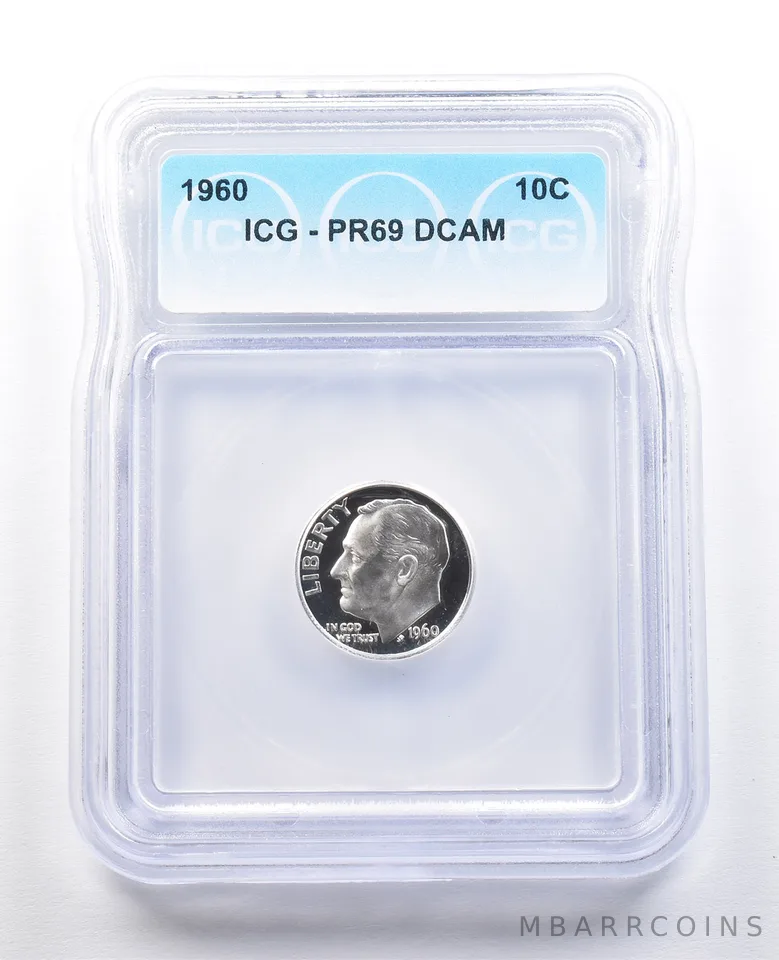 1960 Roosevelt Dime PR69 DCAM ICG *7469