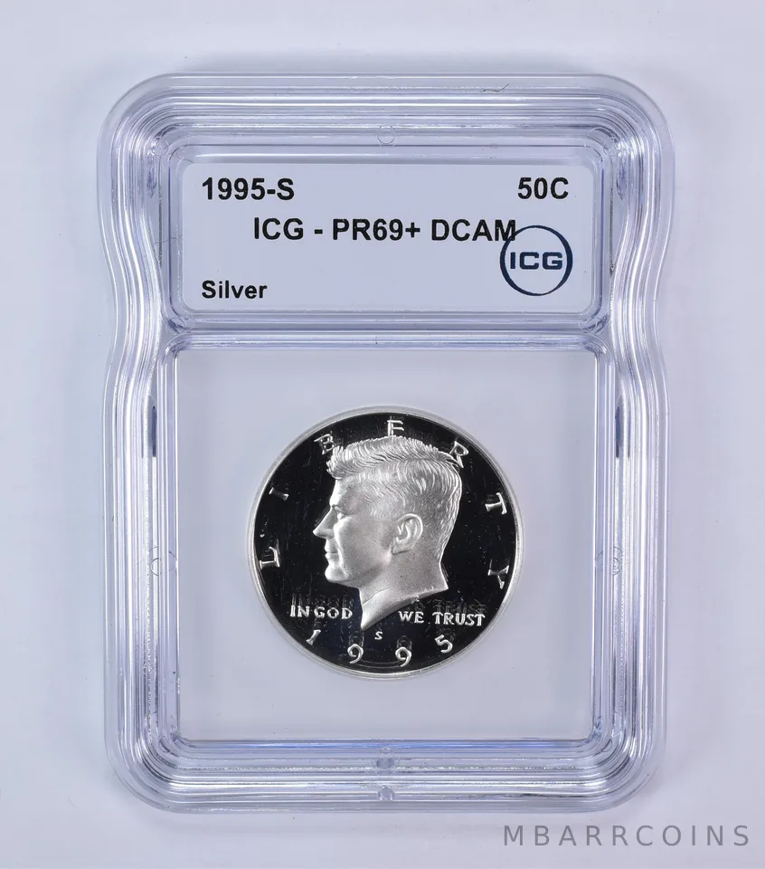 1995-S Kennedy Half Dollar Silver PR69+ DCAM ICG