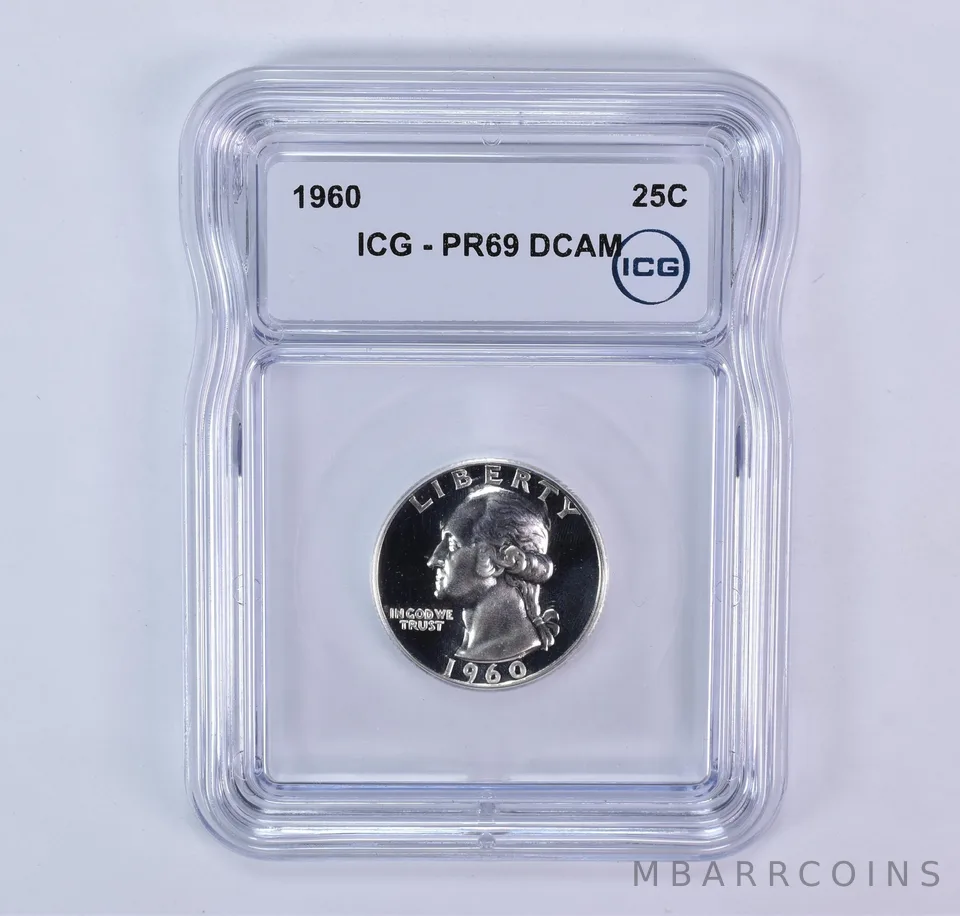 1960 Washington Quarter PR69 DCAM ICG