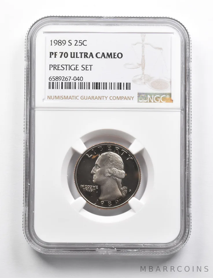 PF70 UCAM 1989-S Washington Quarter Prestige Set NGC RARE PEDIGREE *9750