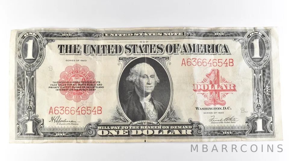 1923 $1 Legal Tender Large Note Red Seal *3060