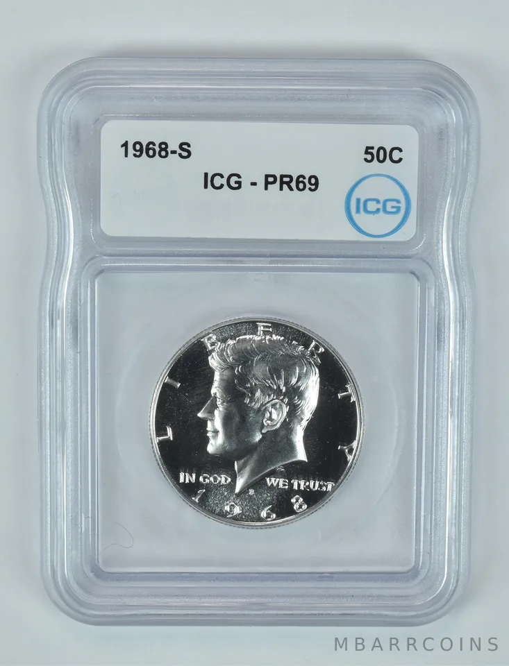1968-S Kennedy Half Dollar PR69 ICG