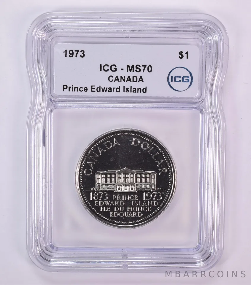 1973 Canada 1 Dollar Prince Edward Island MS70 ICG