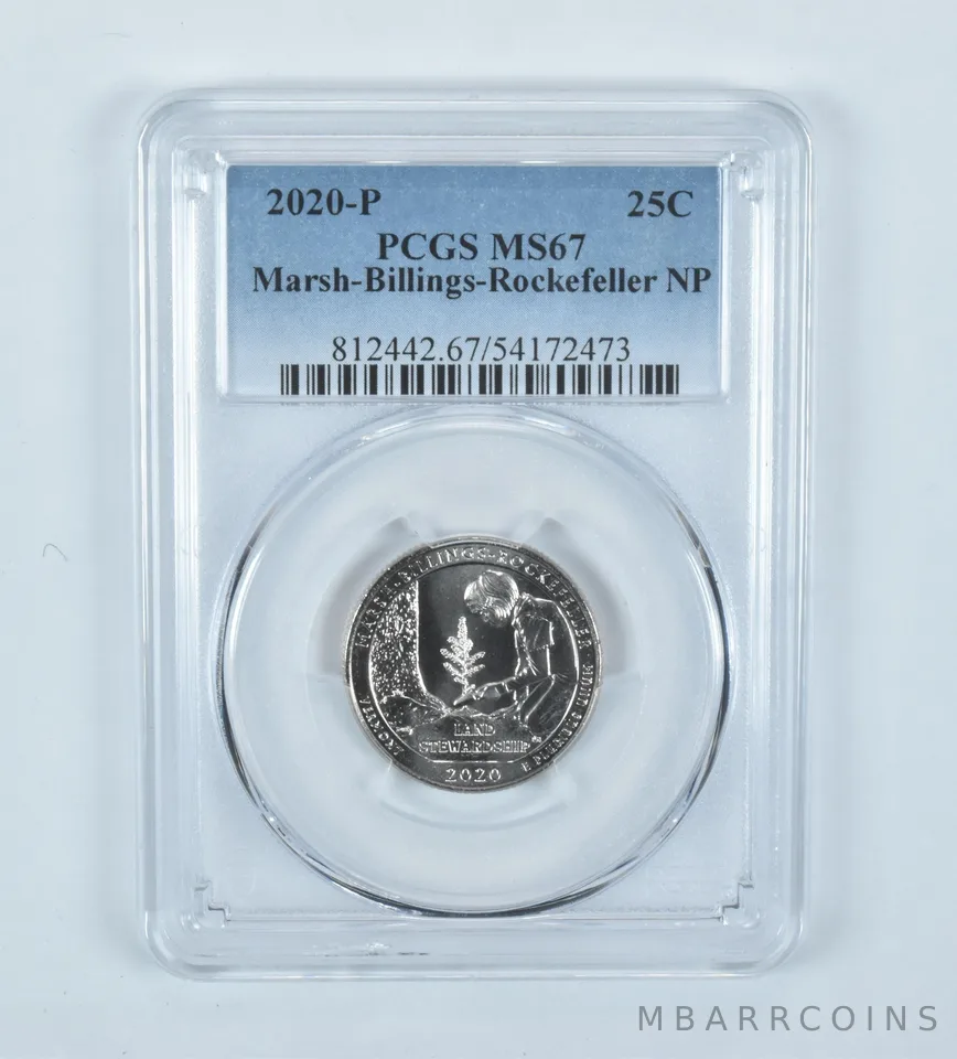 2020-P Washington Quarter ATB Marsh-Billings-Rockefeller MS67 PCGS