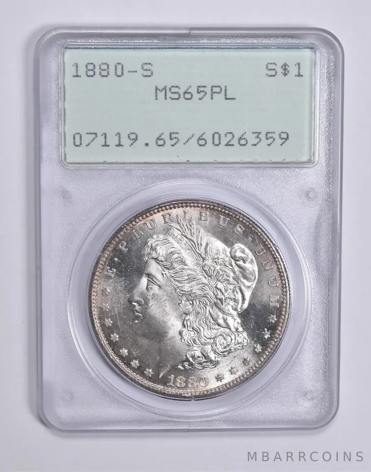 MS65 PL 1880-S Morgan Silver Dollar PCGS Rattler Upgrade? *0314