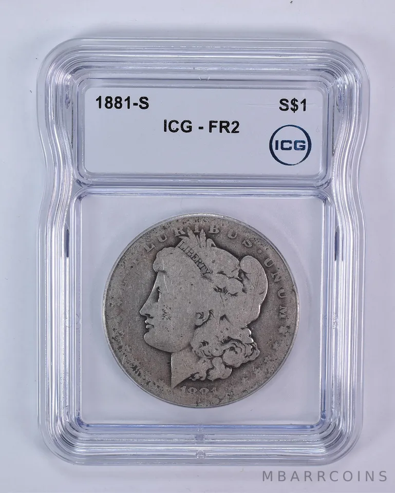 1881-S Morgan Silver Dollar FR2 ICG Lowball