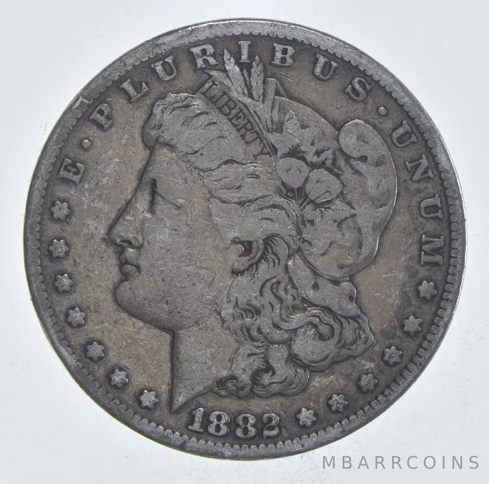 Early - 1882-S Morgan Silver Dollar - 90% US Coin *987