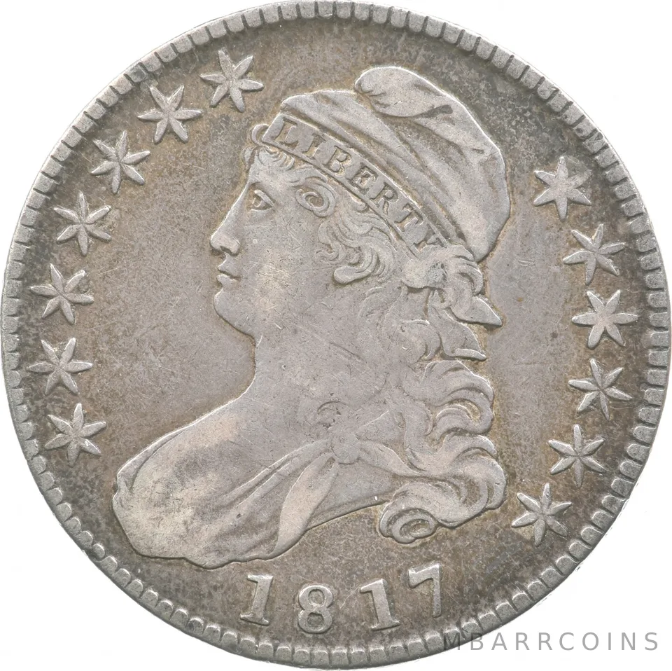 1817 Capped Bust Half Dollar 107 *8147