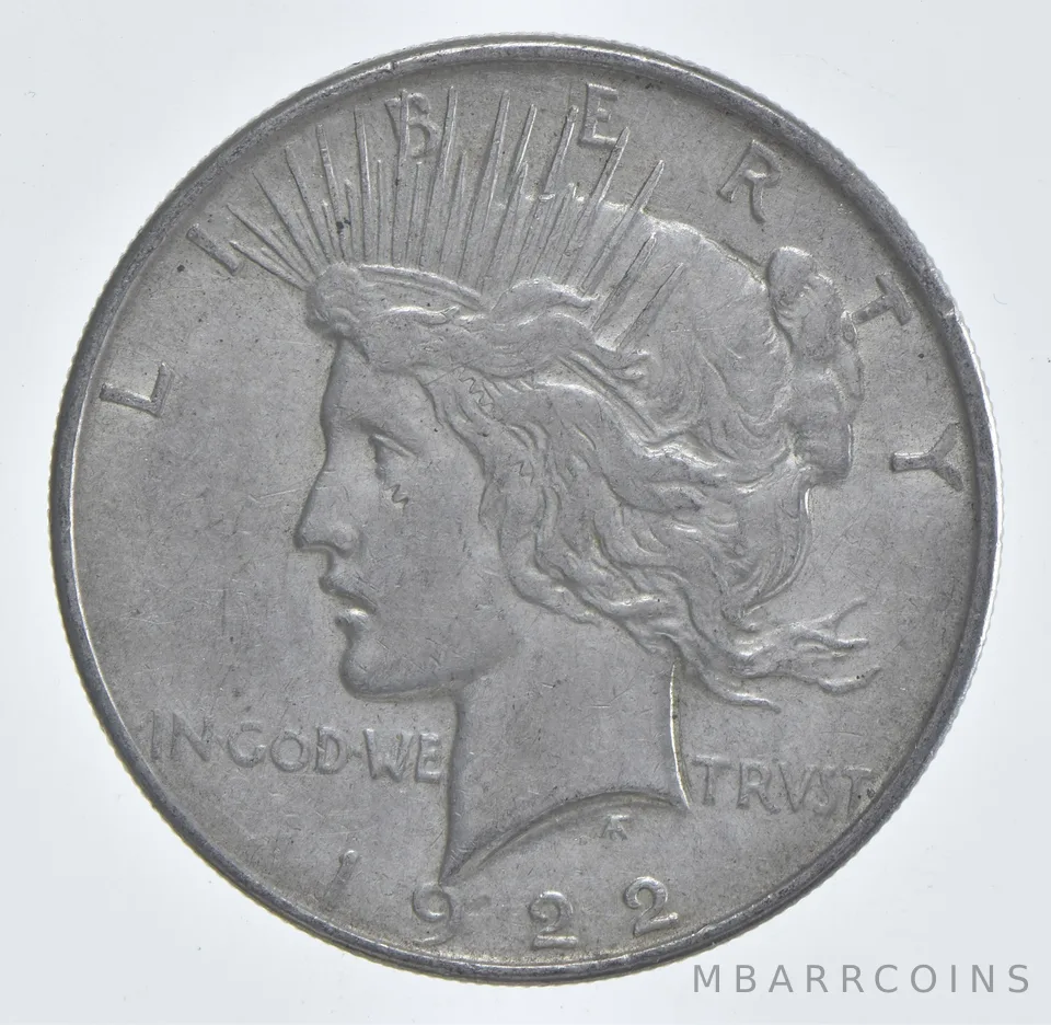 Better - 1922 Peace Silver Dollar - 90% US Coin *671