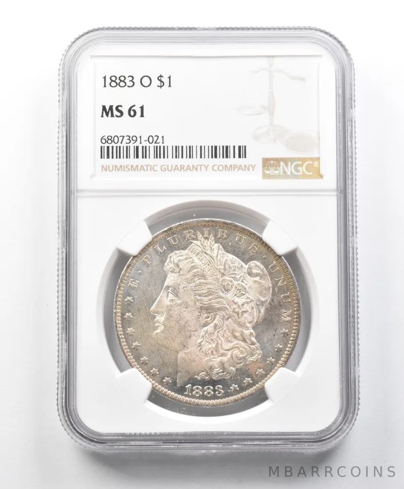 MS61 1883-O Morgan Silver Dollar NGC Great Contrast *1758