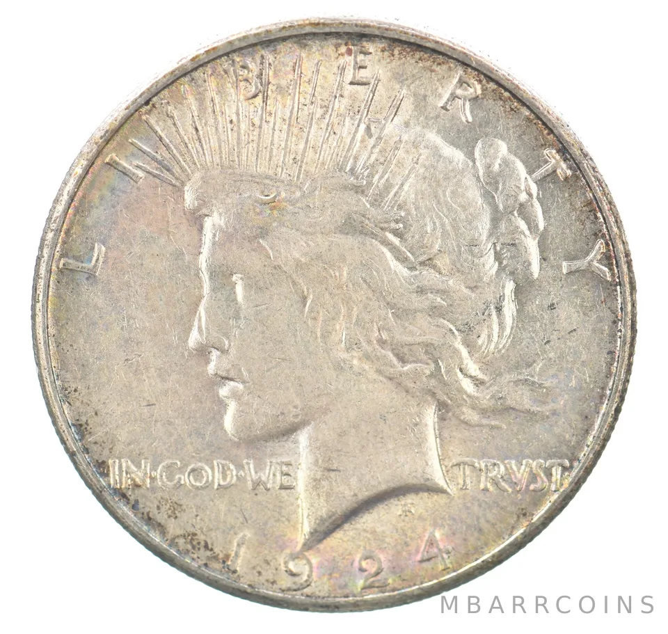 1924-S Peace Silver Dollar Beautiful Tone *2830