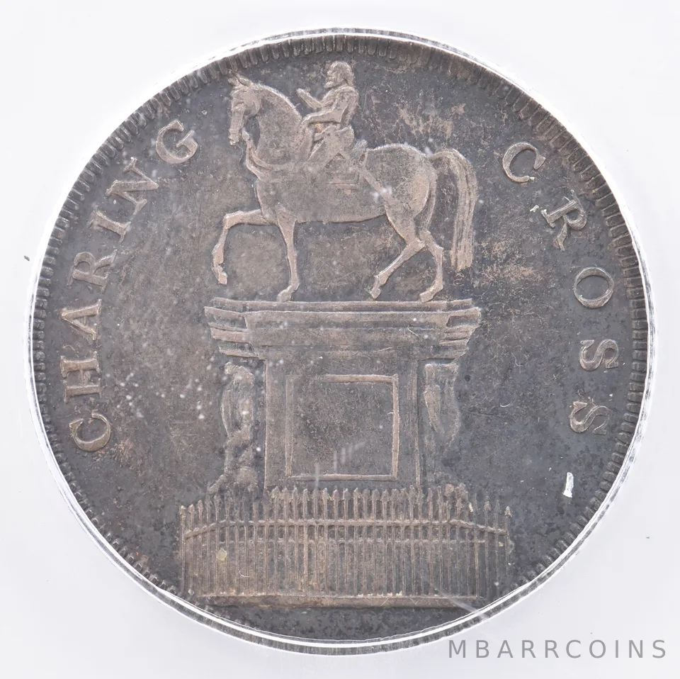 ND Middlesex England Charing Cross Shilling Token AU55 ICG Beautiful Tone *1970