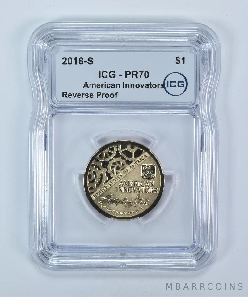 2018-S Innovation $1 Washington's Signature Reverse PR70 ICG