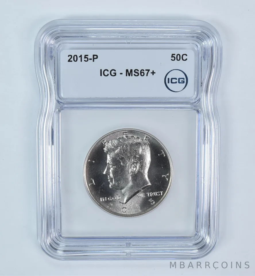 2015-P Kennedy Half Dollar MS67+ ICG