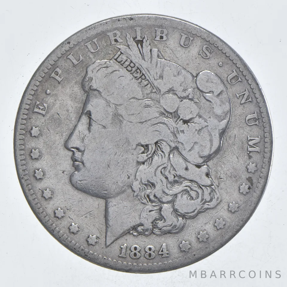 Early - 1884-S Morgan Silver Dollar - 90% US Coin *027