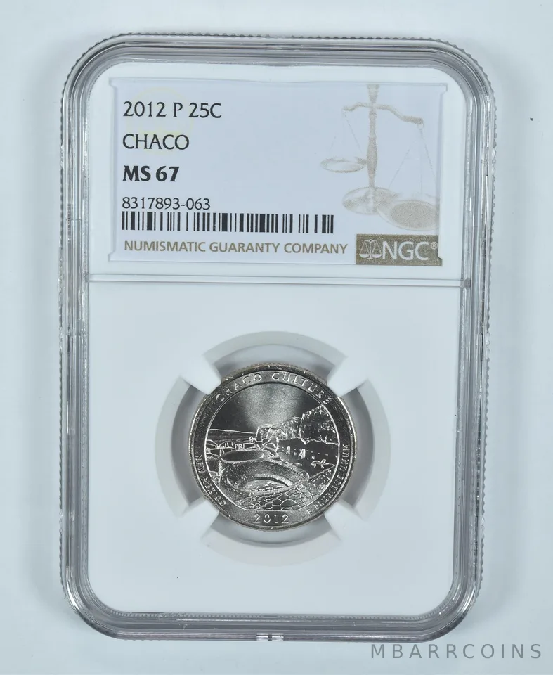2012-P Washington Quarter ATB Chaco America The Beautiful MS67 NGC