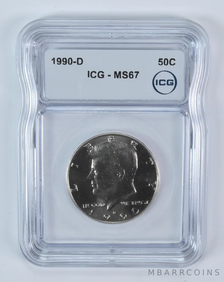 1990-D Kennedy Half Dollar MS67 ICG