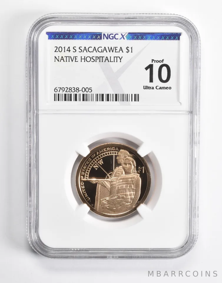 2014-S Sacagawea $1 Native Hospitality Proof 10 UCAM NGC X NGCX