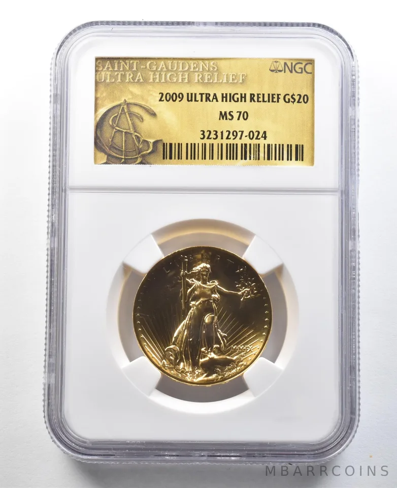 2009 $20 MMIX Gold Double Eagle Ultra High Relief MS70 NGC *3352