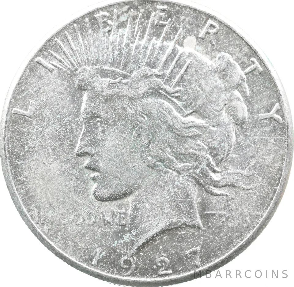 1927-S Peace Silver Dollar a7573