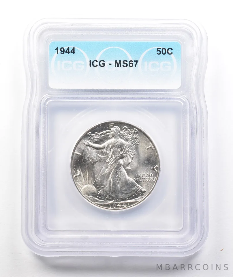 1944 Walking Liberty Half Dollar MS67 ICG *2873