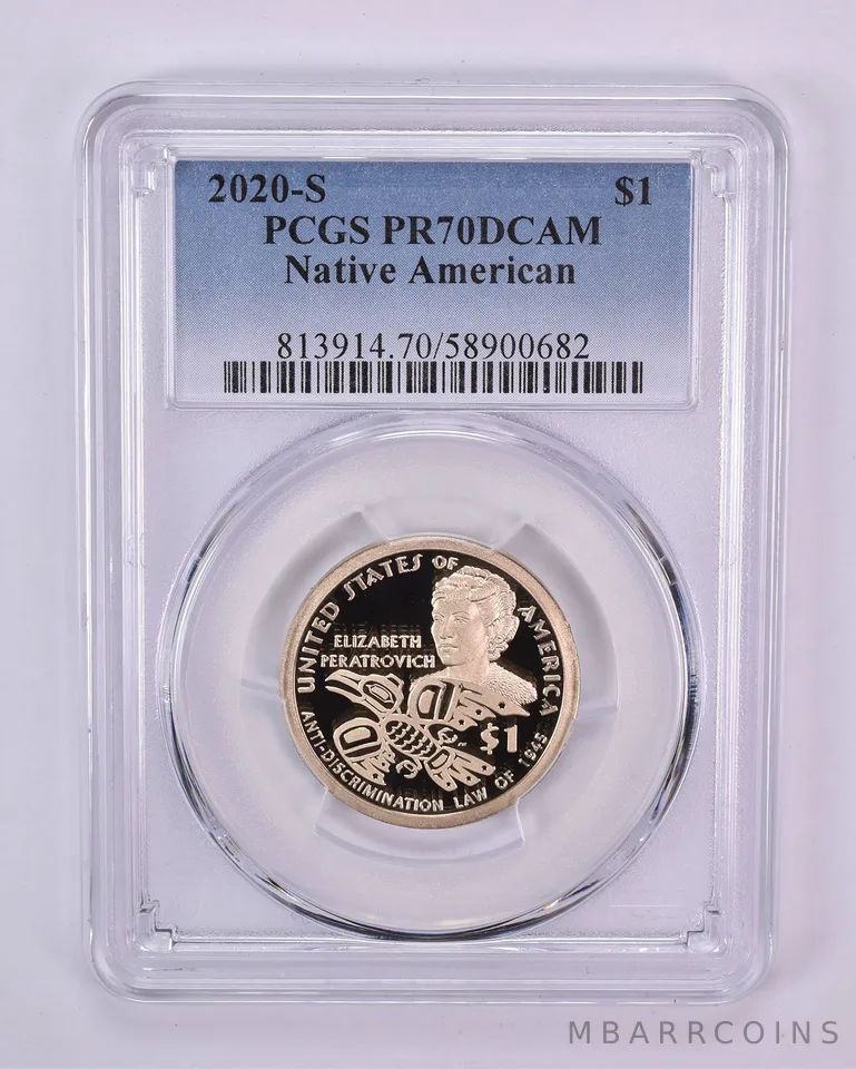 2020-S Sacagawea $1 Anti-Discrimination Law Of 1945 PR70 DCAM PCGS