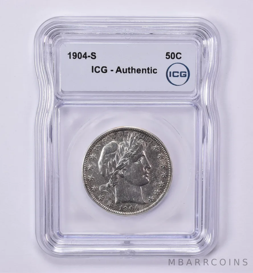 1904-S Barber Half Dollar Authentic ICG *0516