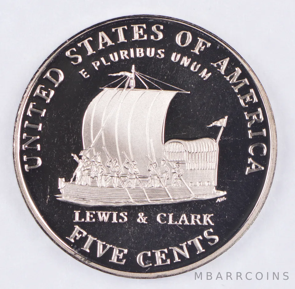 2004-S Jefferson Nickel Proof - Keelboat - Westward Journey