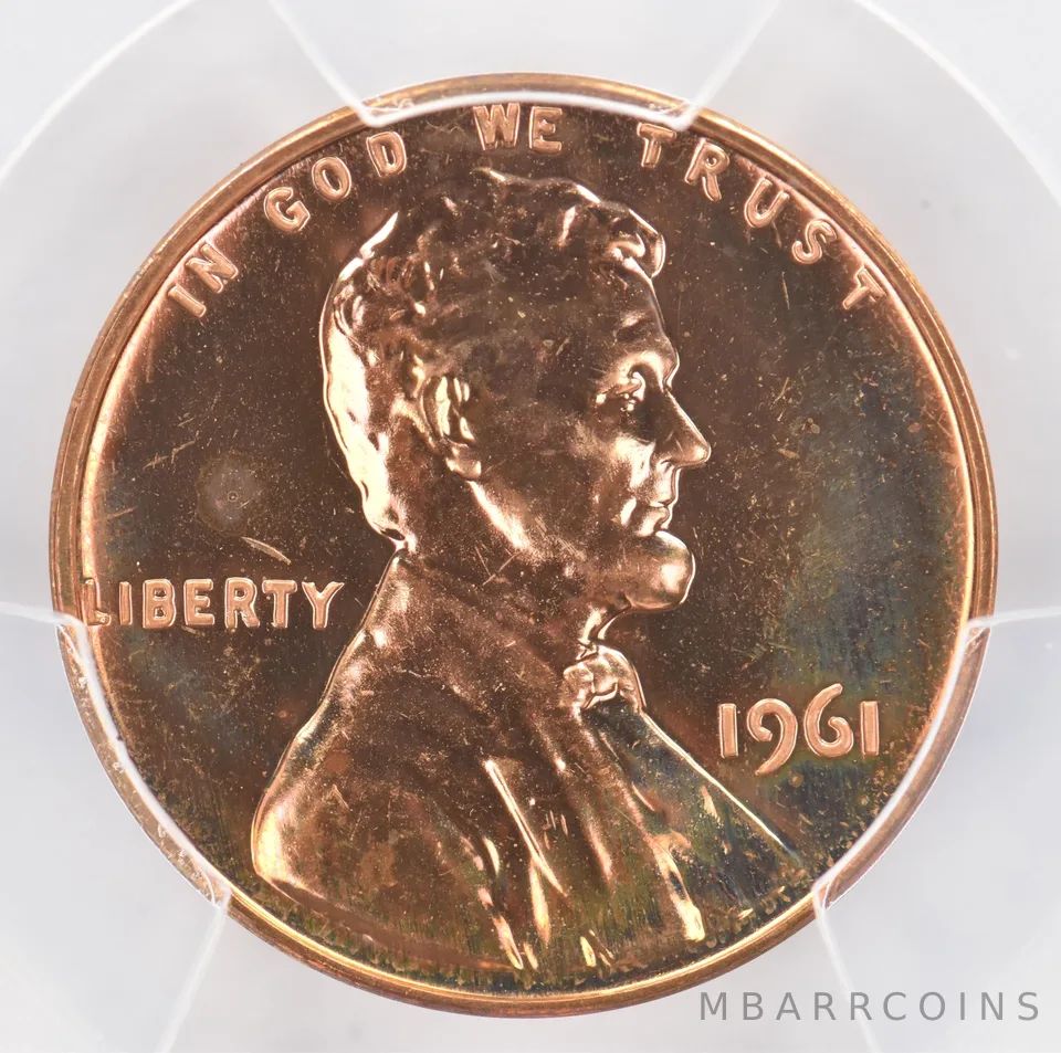 1961 Lincoln Memorial Cent PR65 RB PCGS Beautiful Tone *0964