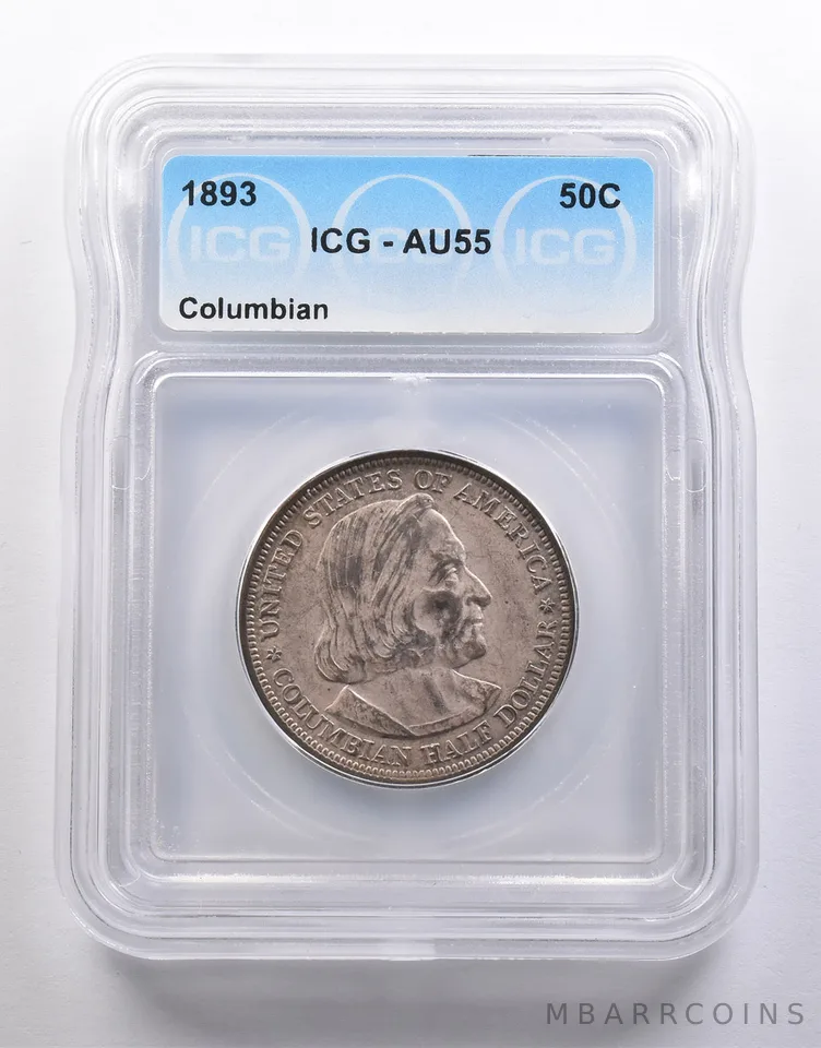 1893 Columbian Exposition Half Dollar AU55 ICG a6567