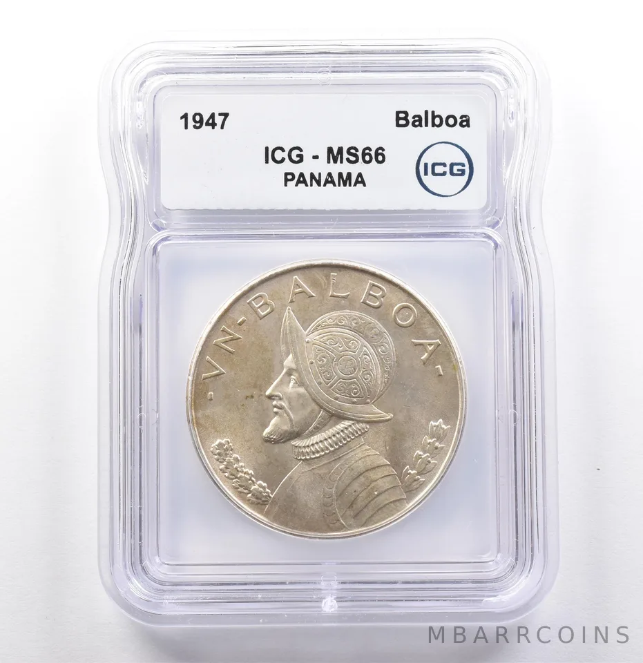 1947 Panama Balboa MS66 ICG *9878