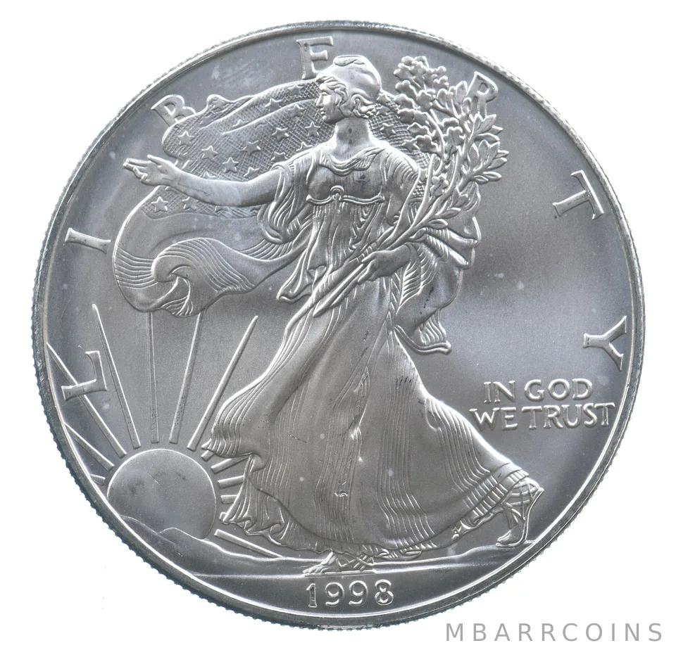 Better Date 1998 American Silver Eagle 1 Troy Oz .999 Fine Silver *751