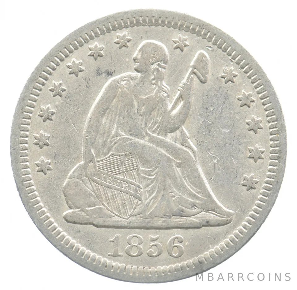 1856 Seated Liberty Quarter *4787