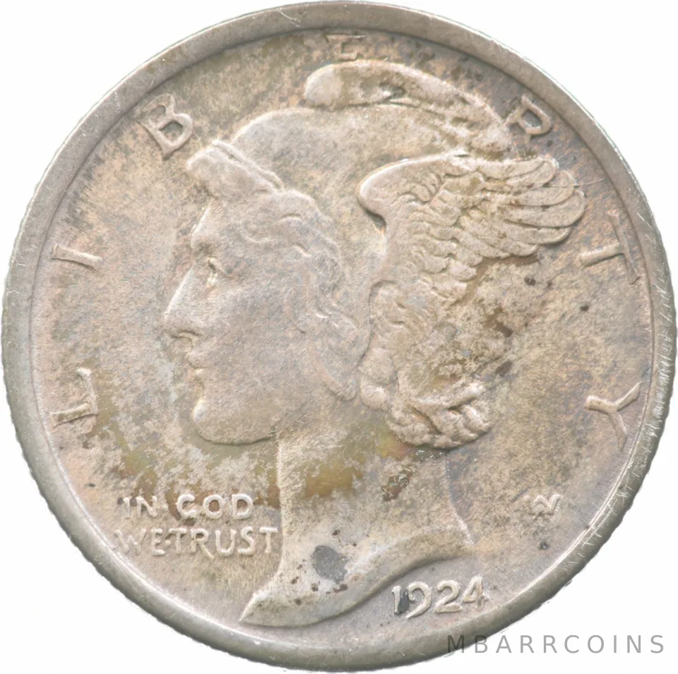1924 Mercury Dime a1881