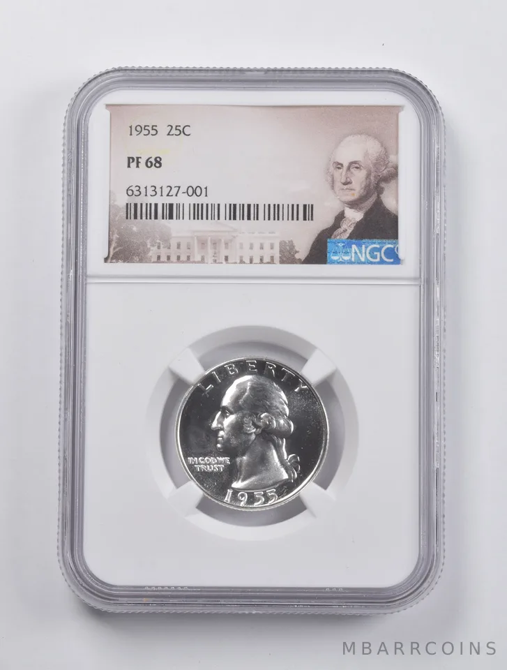 PF68 1955 Washington Quarter NGC *2977