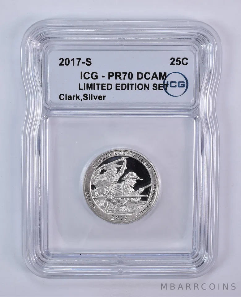 2017-S ATB Quarter George Rogers Clark Silver Limited Edition Set PR70 DCAM ICG