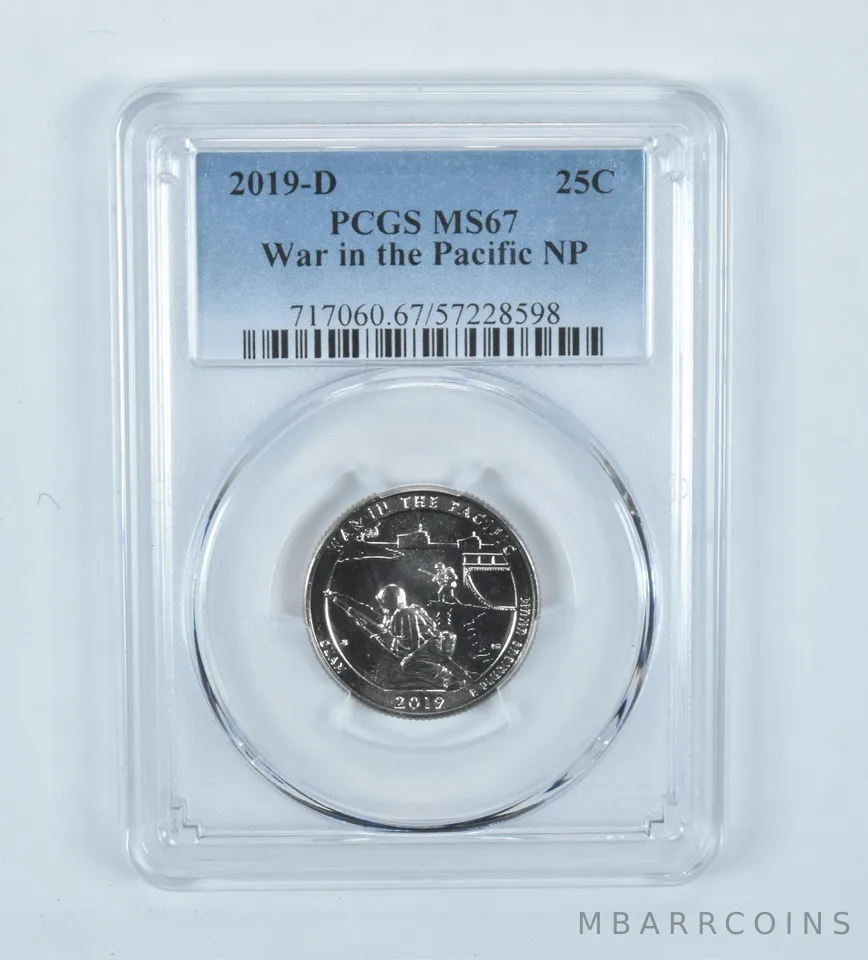 2019-D Washington Quarter ATB War In The Pacific MS67 PCGS