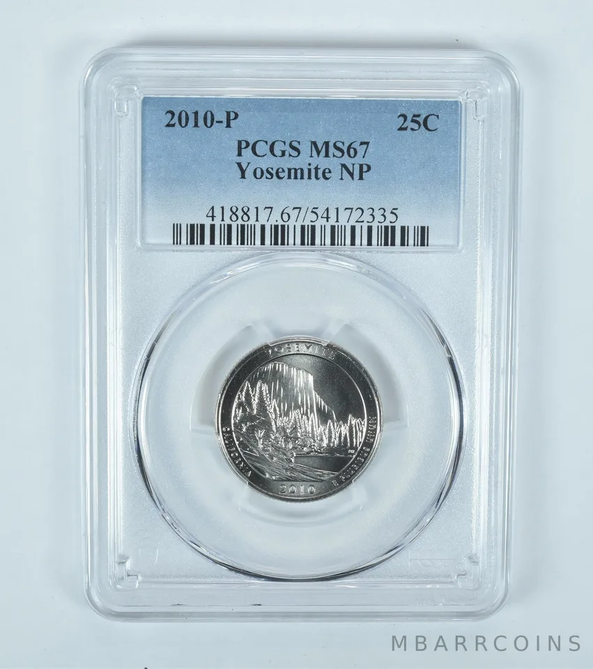 2010-P Washington Quarter ATB Yosemite MS67 PCGS