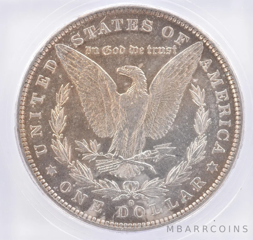 1882-O/S Morgan Silver Dollar Genuine ICG Beautiful Tone *2162